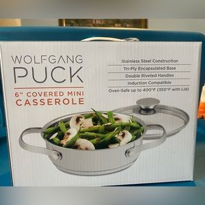 Wolfgang puck 6” covered mini casserole